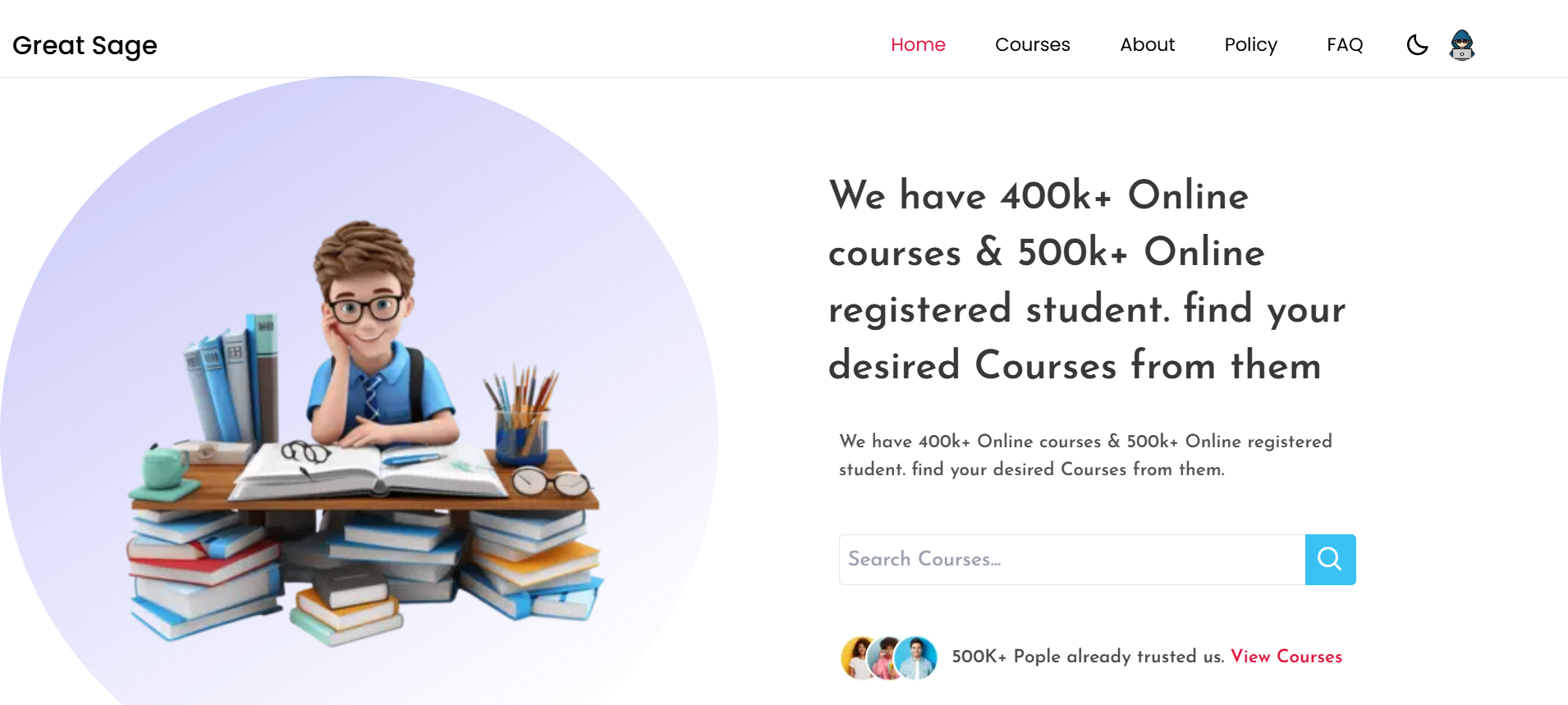 Screenshot of Blog Web-App